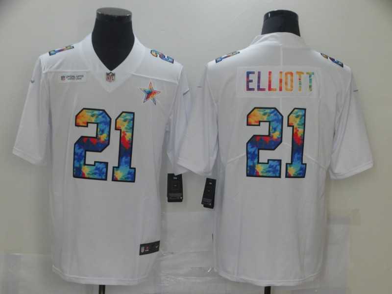 Nike Cowboys 21 Ezekiel Elliott White Vapor Untouchable Rainbow Limited Jersey,We sell and wholesale Nike Cowboys 21 Ezekiel Elliott White Vapor Untouchable Rainbow Limited Jersey on line form chian!
